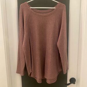 American Eagle Outfitters Mauve Crew Neck Sweater